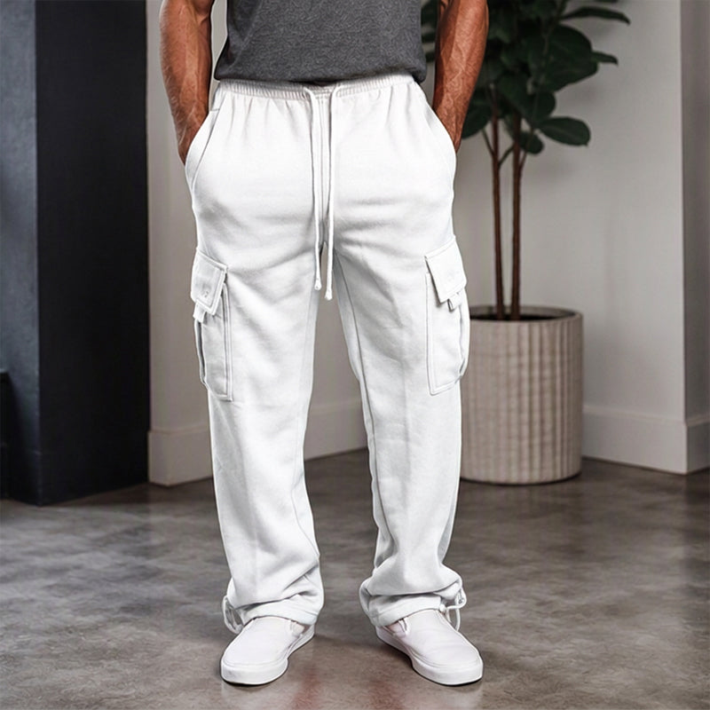 Men's Casual Drawstring Cargo Pants