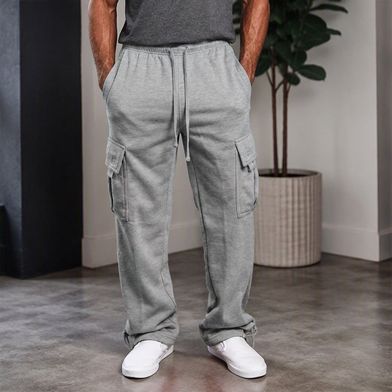 Men's Casual Drawstring Cargo Pants