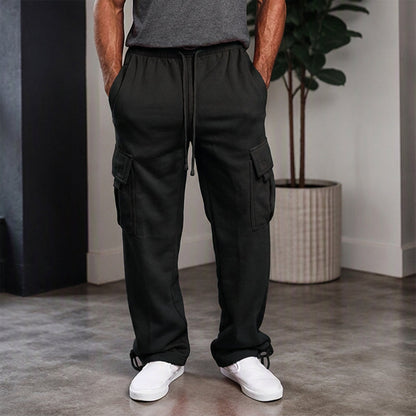 Men's Casual Drawstring Cargo Pants