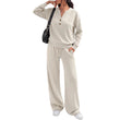 Women's Effortless Top & Wide-leg Pants Set