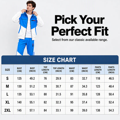 Men's Colorblock Zip-Up Jacket & Drawstring Pants Set