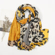 Versatile Lightweight Leopard Print Shawl Scarf