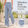 Women's Lightweight High-Waist Wide-Leg Pants