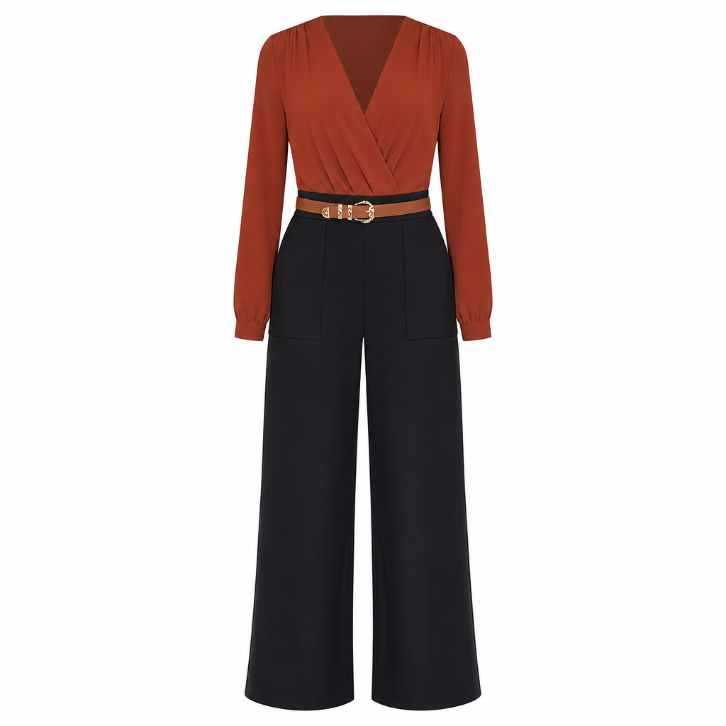 👖 High-Waisted Flowing Wide-Leg Suit Pants – Crease-Resistant Drape | S to 2XL