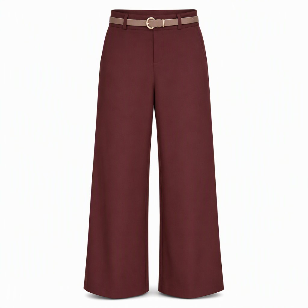 👖 High-Waisted Flowing Wide-Leg Suit Pants – Crease-Resistant Drape | S to 2XL