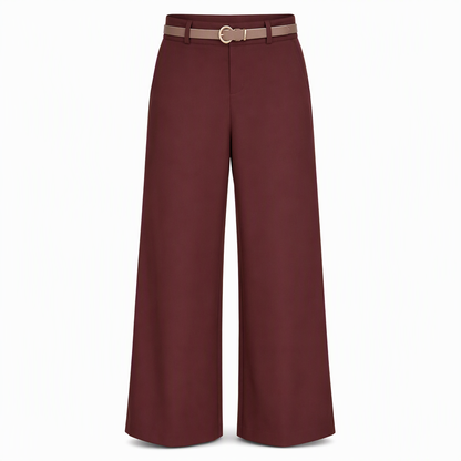 👖 High-Waisted Flowing Wide-Leg Suit Pants – Crease-Resistant Drape | S to 2XL