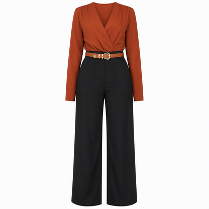 👖 High-Waisted Flowing Wide-Leg Suit Pants – Crease-Resistant Drape | S to 2XL