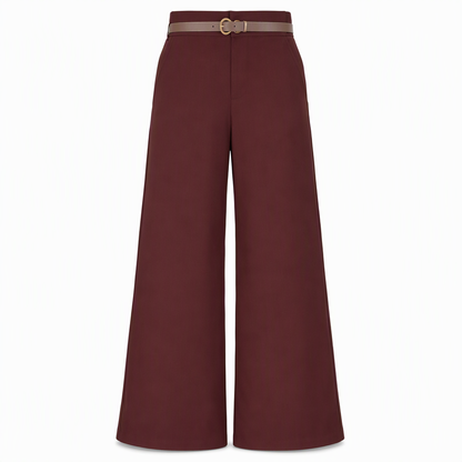 👖 High-Waisted Flowing Wide-Leg Suit Pants – Crease-Resistant Drape | S to 2XL