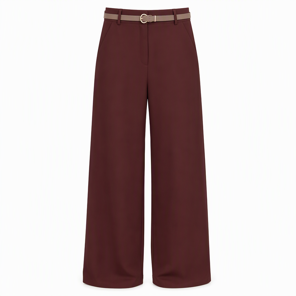 👖 High-Waisted Flowing Wide-Leg Suit Pants – Crease-Resistant Drape | S to 2XL