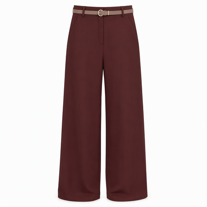👖 High-Waisted Flowing Wide-Leg Suit Pants – Crease-Resistant Drape | S to 2XL