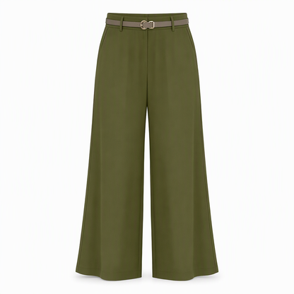 👖 High-Waisted Flowing Wide-Leg Suit Pants – Crease-Resistant Drape | S to 2XL