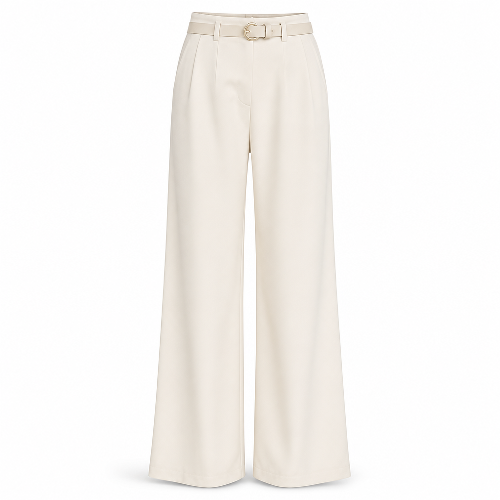 👖 High-Waisted Flowing Wide-Leg Suit Pants – Crease-Resistant Drape | S to 2XL