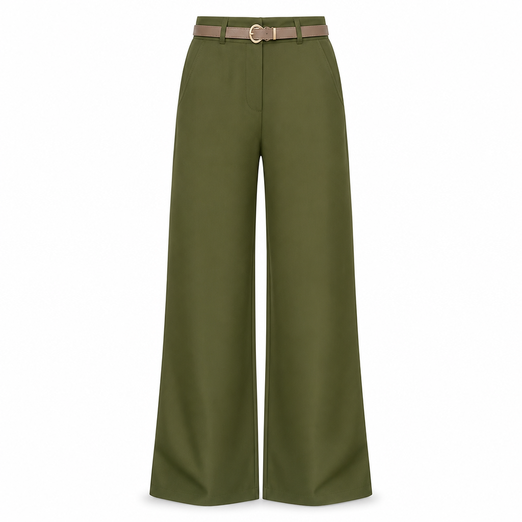 👖 High-Waisted Flowing Wide-Leg Suit Pants – Crease-Resistant Drape | S to 2XL