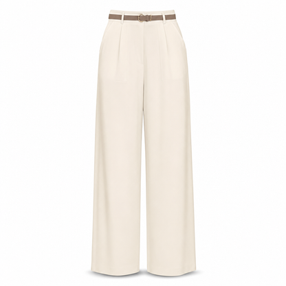 👖 High-Waisted Flowing Wide-Leg Suit Pants – Crease-Resistant Drape | S to 2XL