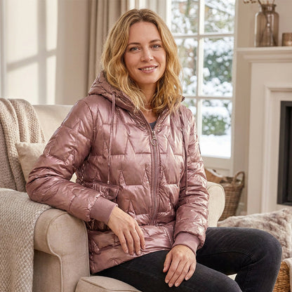 Women's Winter Warm Hooded Mid-Length Coats