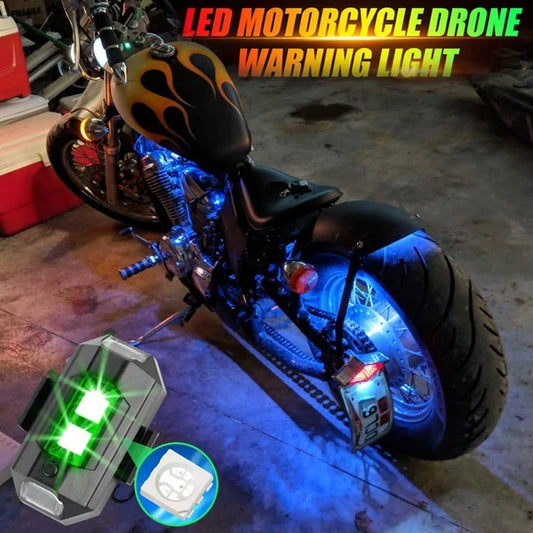 🌈Stroboskop LED antykolizyjny 7 kolorów chłodnych świateł🏍️